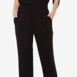 Diane Von Furstenberg  Black‎ Lucy Jumpsuit Boatneck Dolman Sleeve Size 10 Photo 0