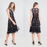 Needle & Thread  • Floral Ombré Embellished Tulle Midi Dress black beaded Photo 11