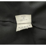 Lands' End  Shirt Women 12 Black Tunic Top‎ Bohemian Peasant Neutral Minimalist Photo 8