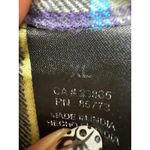 O'Neill  Women's Yellow Gray 100% cotton button up flannel long sleeve shirt XL Photo 6