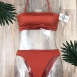 Becca  Bandeau Bikini Top & High Waist Bottom Small Photo 4