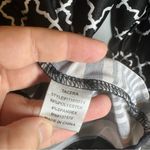 Tacera  Black/White Print Scoop Neck 3/4 Sleeve Blouse 2X Photo 6