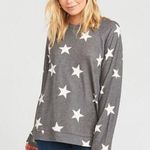 Show Me Your Mumu Grey Stars Snuggle Sweatshirt M Photo 0