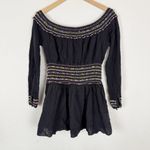 Majorelle  Black Pom Pom Carly Marie Mini Dress Photo 3