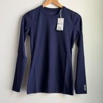 FIGS Ribbed Longsleeve Underscrub in Navy, Size X-Small Photo 6