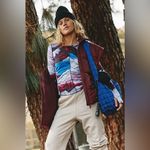 Free People Movement NWT  Right On Run Printed Long Sleeve Layer Rocky Ridge Photo 3