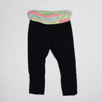 Lululemon Women's Run Inspire Crop Black Quilt Multicolor Spring Leggings 8 Photo 0