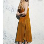 ZARA  Mustard Midi Perforation Dress /Holiday Beach Bikini /Hollow Out Cover Up M Photo 1