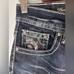 Love Nation  6 Western Layered Denim Black Lace Skirt Slip Photo 15