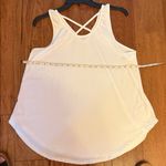 LuLaRoe  Cream Crisscross Back Tank Top Photo 1