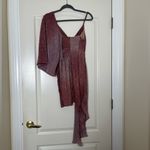 Patbo Ombré Lurex Assymetrical Mini Dress Purple Size 2 Photo 2
