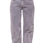 Pretty Little Thing  Petite Washed Gray Dip Back Waist Boyfriend Jeans W1057 Sz 8 Photo 2