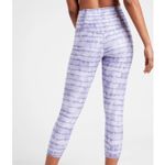 Athleta Elation Print Capri Fitted Leggings Tahiti Dusk Purple Sz S 981155 O08 # Photo 1
