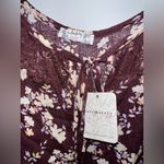 Free People NWT  x INTIMATELY FP Take It Away Bodysuit Chocolate Merlot - XL Photo 3