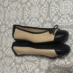 Geox  Chic Black and Tan Women's Ballet Flats Photo 2