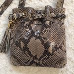Michael Kors  Snake Python Embossed Crossbody Bag Tassel Drawstring Photo 7