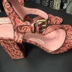 Coach Pink Patterned Women's Heels Photo 1