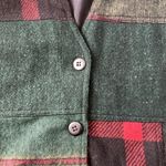 inStyle Vest Casual wool blend Red Green New York Rayon Holiday patchwork Vest L Size L Photo 5