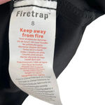 Black Suede Short Sleeve Top UK Firetrap Size 4 Photo 5