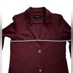 Andrew Marc  Maroon‎ Longline Blazer Coat Gold Button Classic Jacket Size M Photo 7