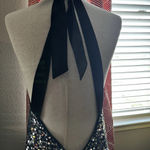 Victoria's Secret Womens small VICTORIA SECRET SEXY SEQUIN MICRO MINI PARTY DRESS /TUNIC HALTER Photo 5