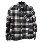 The Vermont Flannel Co Shirt Medium Blue Plaid Outdoor Gorpcore Made In USA Photo 1