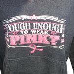 Sport-tek Rodeo Alaska Breast Cancer Find A Cure Hoodie Sweatshirt Lace Up Photo 3