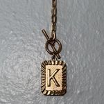 🤩4/$15🥳 K initial charm necklace Photo 1