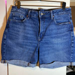 Old Navy  OG Straight High-Rise Blue Jean Shorts 14 EUC Photo 0
