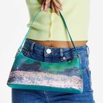 ASOS shoulder bag with satin scenic print floral print bag NWOT Photo 0