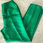 Joanna Mastroianni Green Silk Pants Size Large Photo 1