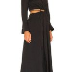 Young Fabulous and Broke NWT YFB Derby in Black V-neck Cutout Maxi Dress S Photo 1
