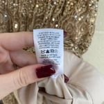 Alice + Olivia NWT  Embellished Lace Midi Alma Sequin Gold Dress Scallop Cocktail Photo 10