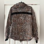 Free People Movement Run Wild Jacket in Leopard Size Medium EUC‎ Black Photo 4