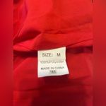 Woman’s sheer shirt, size medium Red Photo 2