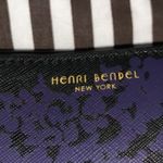 Henri Bendel EXCLUSIVE Luxury WEST 57th Damask Saffaino Leather Clutch Photo 5