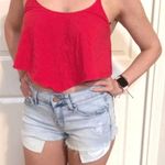 Victoria's Secret Red Crop Tank Top. Size L. NWT Photo 0