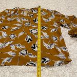 Any Body Women’s Puff Sleeve Blouse with Tie Front and 3/4 Sleeves Size XL Black Photo 4