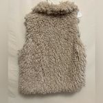 Betsey Johnson ‎ Curly faux shearling fur mongolian vest shrug size medium Photo 4