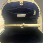 Coach Two tone  and white Op Art Patent Leather Kisslock Tote Photo 7