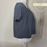 Madewell  • texture & thread peasant striped boxy top Photo 94