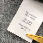 Madewell Short Sleeve Tee Women's Small Gray T-Shirt Notch Neck, Cotton, Modal Photo 4