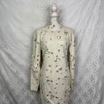 BCBGMAXAZRIA  Jillea Vegan Leather Dress in French‎ Cream Combo Photo 5