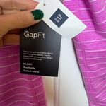 GapFit Hot Pink Stripe Performance Hoodie Athletic Running Yoga XS Photo 3