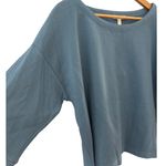 Eileen Fisher Diagonal Eco Ballet Knit Box Top Blue Size Large Photo 7