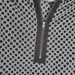 Black & White Geometric Print 3/4 Sleeve Blouse Top Photo 2