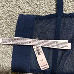 Victoria's Secret  Dream Angels Navy Floral Embroidered Corset Bra Top Photo 7