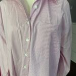 Dance & Marvel Pink Striped Button-Up Shirt Photo 1