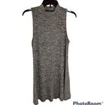 Polly & Esther  Sleeveless High Collar Women's Heathered Grey Tunic Size Large Photo 0
