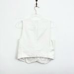 Gap Linen-Blend Button Front Vest in White Photo 4